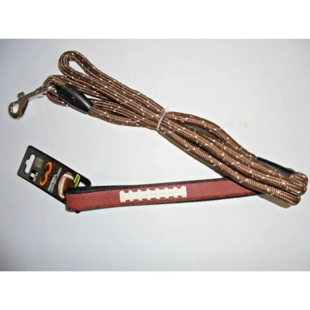NEW NCAA HUSKERS Football Dog Leather Leash 1